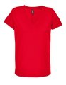 Dames T-Shirt Sols V-Neck Regent Rood